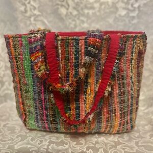Erik & Mike Rag Bag Purse/Boho Tote, Made In India, 10x14x4